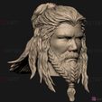 08.jpg Thor Head - Chris Hemsworth - Avenger - Endgame 3D print model