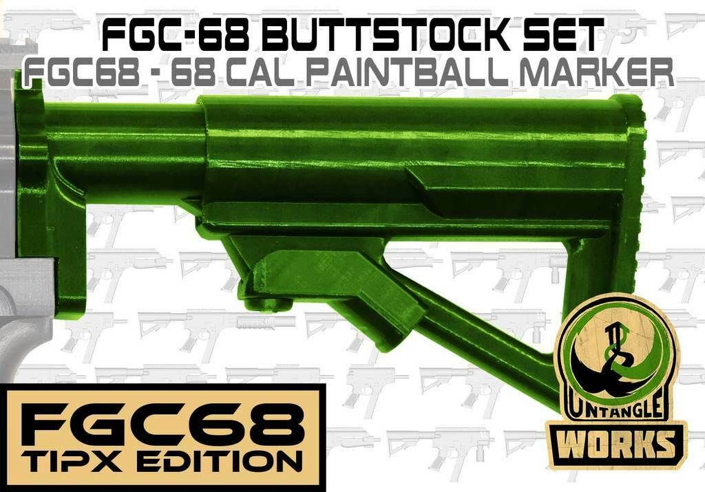 UNW-FGC68-buttstock.jpg Бесплатный STL файл FGC-68 Buffer tube / butt stock set.・Идея 3D-печати для скачивания, UntangleART