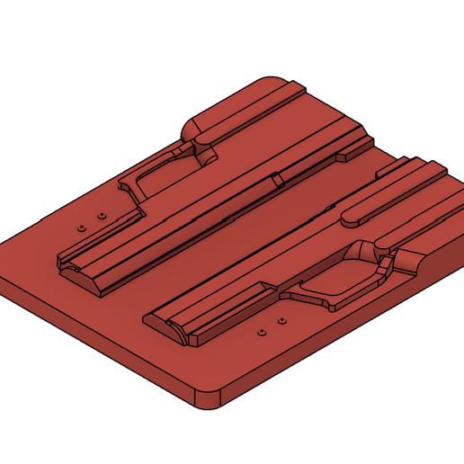 Palmetto State Armory Rock 5.7 Holster Vac Press Mold 3D model