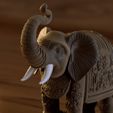 EC6.jpg Auspicious Elephant - "Gajraj" 3D STL File for DIY Home Decor