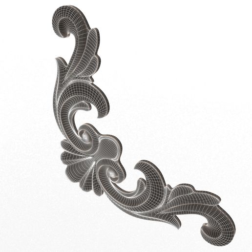 Wireframe-High-Corner013-3.jpg Moulure d'angle en plâtre sculpté Décoration 013