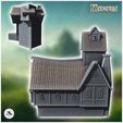 4.jpg House with large access staircase and multiple windows (31) - Medieval Middle Earth Age 28mm 15mm RPG Shire