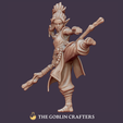 08.png Elf Monk Female - Pre-Supported STL Miniature for Fantasy Tabletop RPGs