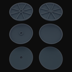 32mm_Sample_Bases_CloseUp_Render.png Free 3D file 32mm Sample Bases・3D print object to download