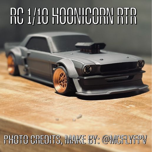 🚁 RC 1/10 Hoonicorn RTR・ STL File for 3D printing・Cults