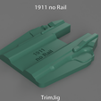 VM-1911_noRail-TrimJig-240401-01.png 1911 Holster Mould  (STEP file)