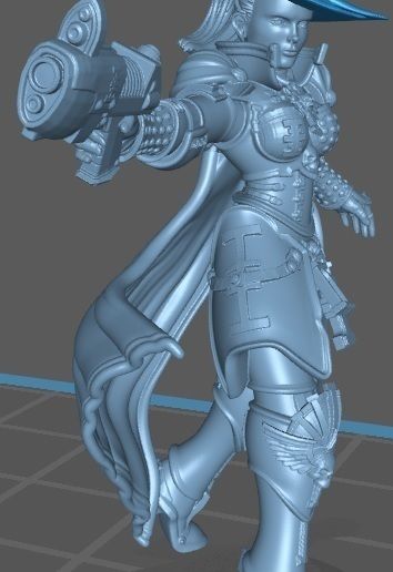 Inquisidores Ordo Xenos y Ordo Hereticus Canonesa Amelia Novena