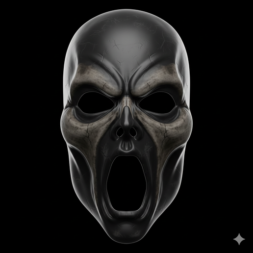 villain mask STL, easy to print mask, high detail mask STL, mask collectible STL, beast mask STL, creepy smile mask STL, warrior mask STL, costume mask STL, cosplay face mask STL, scary mask STL, twisted grin mask STL, combat mask STL, cyberpunk mask STL,