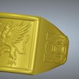 griffon-02.jpg A signet ring griffin  rg01 for 3d-print and cnc