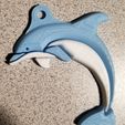 c14c7de363277224768c1646aea93f9b_display_large.jpg Free STL file 2-Color Dolphin (Remix) Key Chain・3D printable object to download