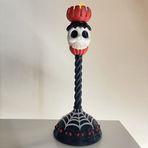 Toon Skull Candelabra Multicolour