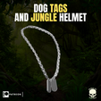 7.png Dog Tags and Jungle Helmet for action figures