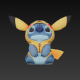 Stitch-Pikachu-03.png Stitch - Collectable figure 19 Pikachu