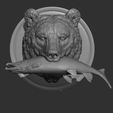1.jpg Descargar archivo OBJ Oso y salmón • Plan para imprimir en 3D, guninnik81