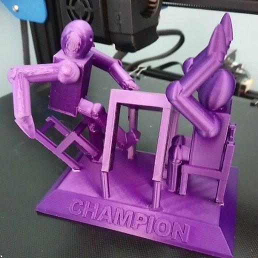 Download free STL file Tabletop gaming trophy—"Grace in defeat" • 3D