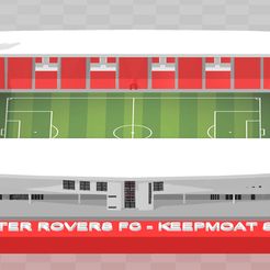 DR-1.jpg Archivo STL Doncaster Rovers - Estadio Keepmoat・Modelo de impresión 3D para descargar, SwiftlandReplicas