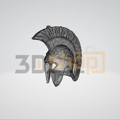 main1.jpg SPARTA - SPARTIAN GREEK ANCIENT MINIATURE HELMET - STYLE3 - 3D SCAN