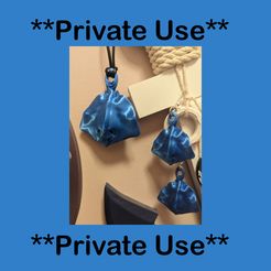 Private-Version.jpg Fichier STL Boucles d'oreilles et pendentif en galuchat** Usage privé**・Modèle pour imprimante 3D à télécharger