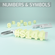Numbers-and-symbols-Title-01.png Customizable fidget Name keychain spinner - Numbers and symbols