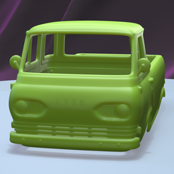 a001.png STL file FORD E-SERIES ECONOLINE PICKUP 1963 (1/24) printable car body・3D printable design to download