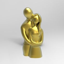 untitled.43.jpg STL file DECORATION SCULPTURE COUPLE・Model to download and 3D print
