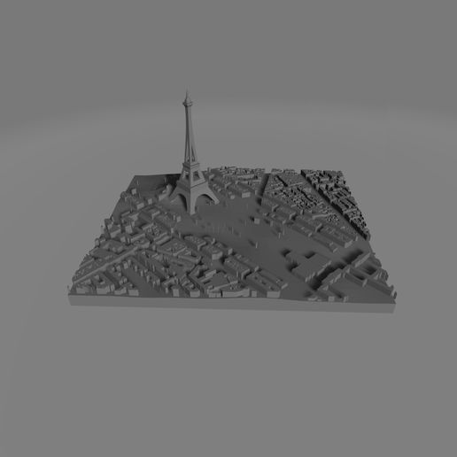Paris city (Eiffel tower) 3D model