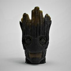 GROOT-KEYSHOT-6.24.jpg Archivo OBJ gratis Vaso do Groot・Modelo para descargar y imprimir en 3D