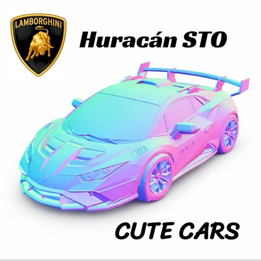 Cute Lamborghini Huracan STO - CHIBI CAR