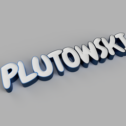 Plutowski_v1.png Fichier STL NAMELED PLUTOWSKI - LAMPE LED・Design imprimable en 3D à télécharger