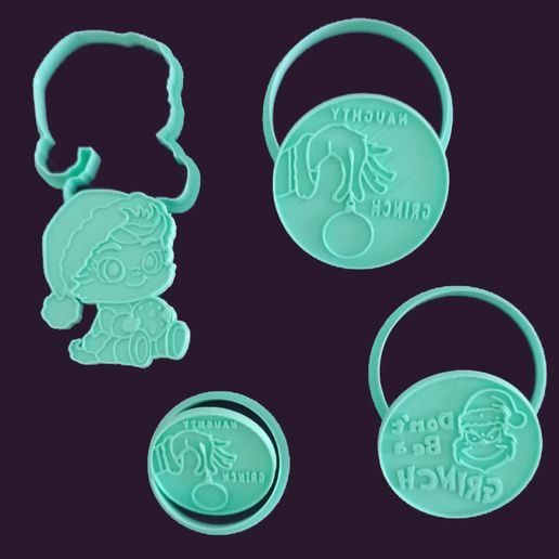 TodosGrinch.jpeg Baby Grinch Christmas cutter.