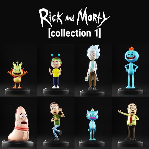 Rick and Morty - Collection #1 - 3D model önizlemesi