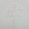 <6" alias aaliacasy sii SS Terre It's a Girl Cake Topper