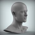 300.83.jpg 8 Male Head Sculpt 01 3D model Low-poly 3D model