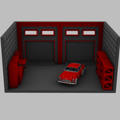 render1.png Diorama Garage | Diecast Garage | 1:64 1/64 |