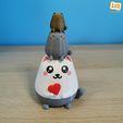 pict11.jpg 3D-Datei So Kawaii Katze super niedlich und lustig [Sparschwein, Box, Topf, dekorative Figur]・3D-druckbares Design zum Herunterladen