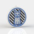 piesek-F.jpg Modular Scent Diffuser Keychain / Car Air Freshener - Dog