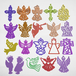 push-diseño.png Archivo 3D llaveros comunion bautismo x20・Objeto imprimible en 3D para descargar