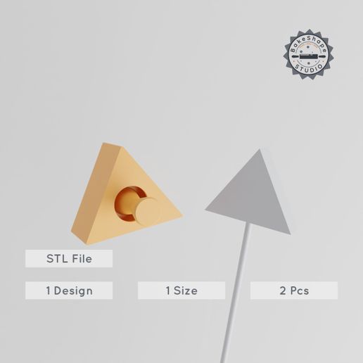 product_1199-01_main.jpg Tent Cake Pop Mold Set, Camping Shelter & Wigwam Designs, 2-Piece Relaxing Camp STL for 3D Printing