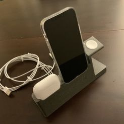 IMG_0031.JPEG STL-Datei IPhone 12/13/14/Pro Ultimate Dock (AirPod Pro + Watch only version)・3D-druckbare Vorlage zum herunterladen