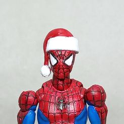001.jpg STL file Santa Head accessory for my SPIDER MAN 1/12・3D print design to download