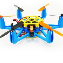 25b2916b5c49db617f52fa5ea48efee7_display_large.jpg Free STL file Flexbot Hexacopter V2.0 With FlexCam・3D printing idea to download