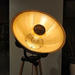 IMG_20191008_204828.jpg Файл STL Big industial lamp. ikea bulb mount compatibile・Шаблон для загрузки и 3D-печати