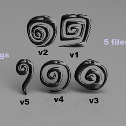 spiral v2.png Télécharger fichier STL gratuit Boucles d'oreilles spirales (ensemble) • Objet imprimable en 3D, RaimonLab