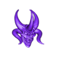 Faces_Horned_Deamon_06.stl Faces Angry Horned Demons