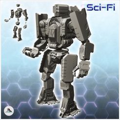 1-PREM.jpg Fichier STL Eddall robot de combat (25) - Futur Sci-Fi SF Post apocalyptique Tabletop Scifi Wargaming Exploration planétaire RPG・Objet pour imprimante 3D à télécharger