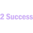 2 Success Text Embedded.stl Key with Text
