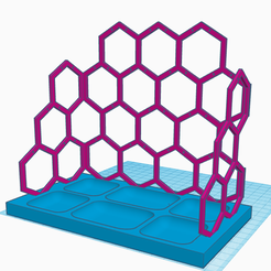 3D file Hexagon Earring Holder Set 💍・3D printer design to