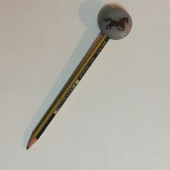 IMG_20210812_200057.jpg STL file Horse pencil cap・3D print model to download