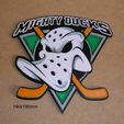 migthy-ducks-escudo-liga-americana-canadiense-hockey-cartel-cancha.jpg Ducks Migthy Anaheim, league, american, canadian, field hockey, poster, shield, sign, logo, 3d printing