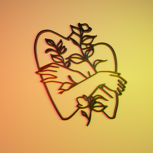 aesthetic painting woman 3D model